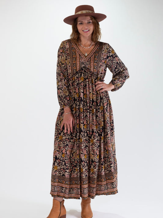 Mila Maxi Dress - Desert Rose