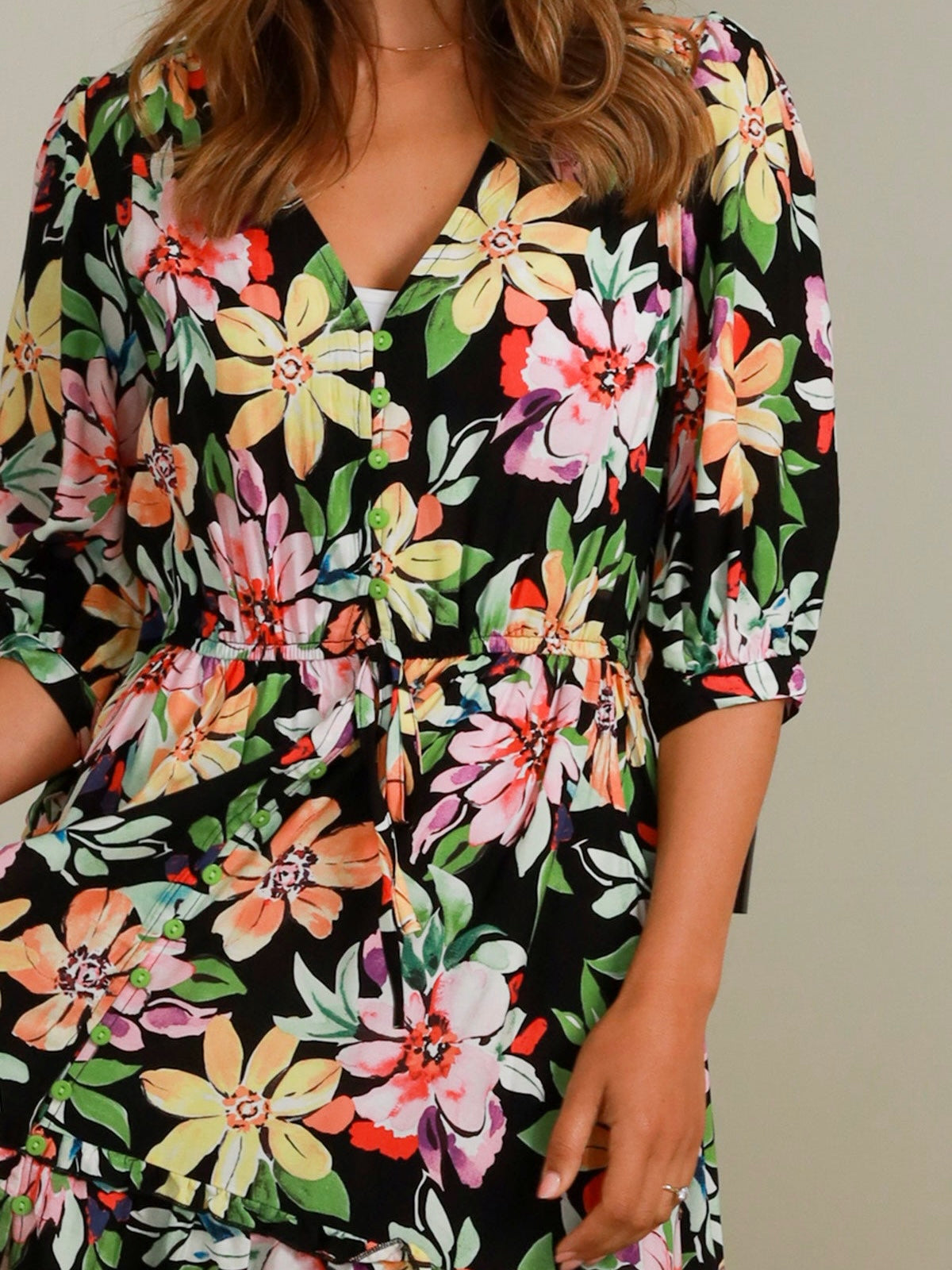 Vida Maxi - Black Floral