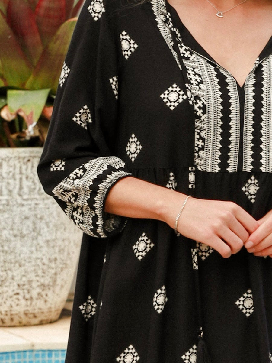 Brooklyn Mini Dress - Black