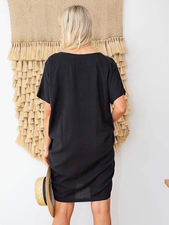 Mini Pocket Dress - Black