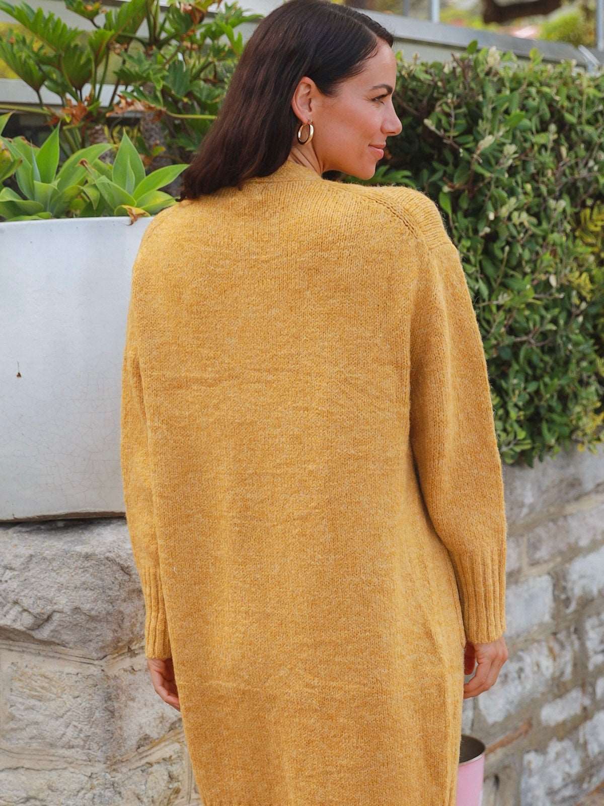 Toni Knit Cardi - Mustard