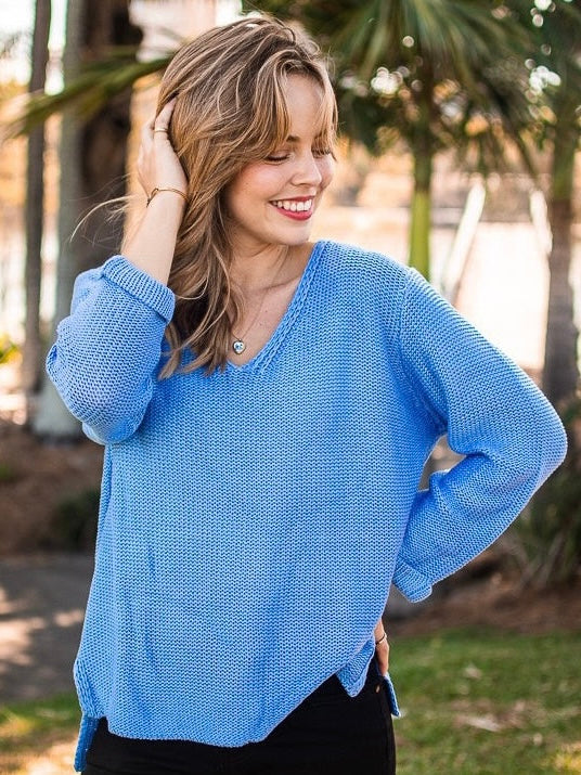 LAST CHANCE - S/M Kerry Knit - Cornflower Blue