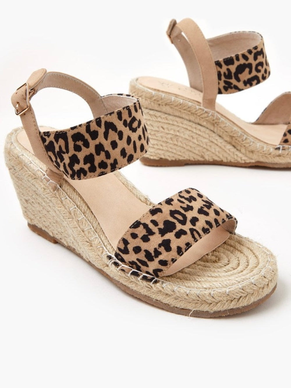 Vikka Wedge - Ivory Leopard
