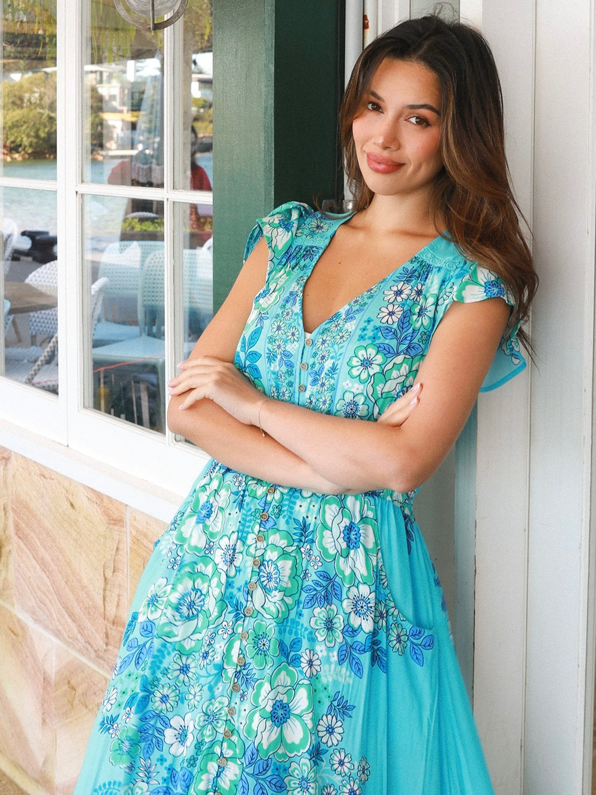 Oakleigh Maxi Dress - Blue
