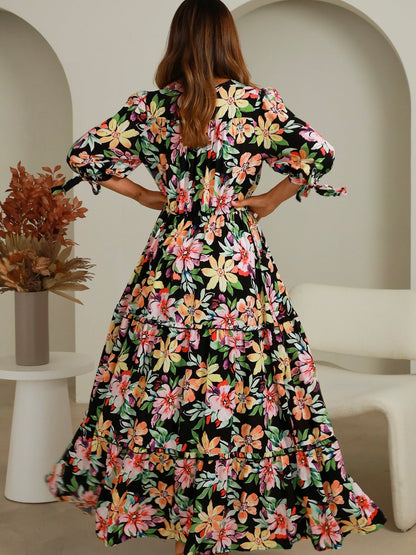 Vida Maxi - Black Floral