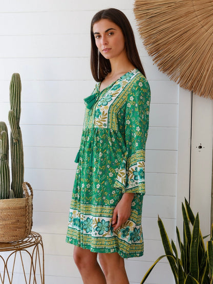 Eleanor 3/4 Sleeve Mini Dress