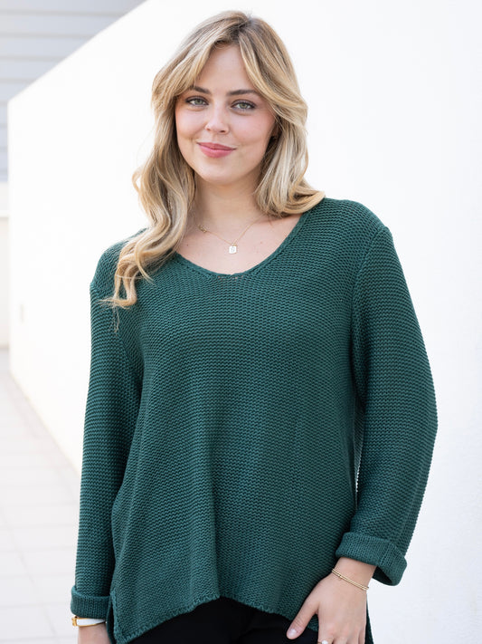 LAST CHANCE - S/M Kerry Knit - Emerald