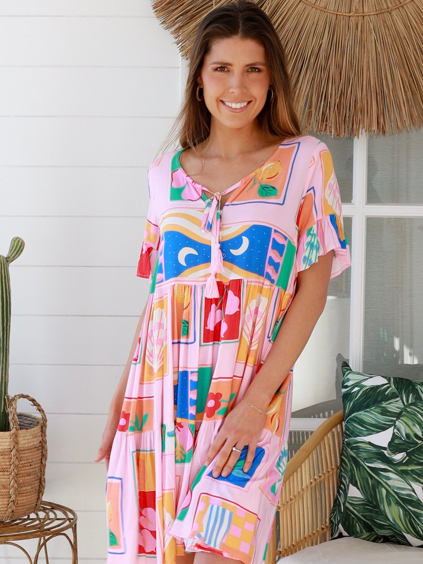 Brianna Mini Dress Beatrice Pink