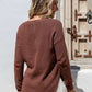 Angie Waffle Knit - Chocolate