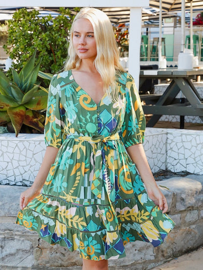 Ariana Mini Dress - Green