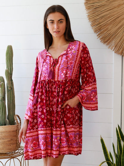 Josephine 3/4 Sleeve Mini Dress