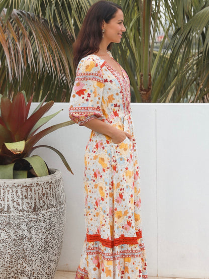 Amaya Maxi - White Floral