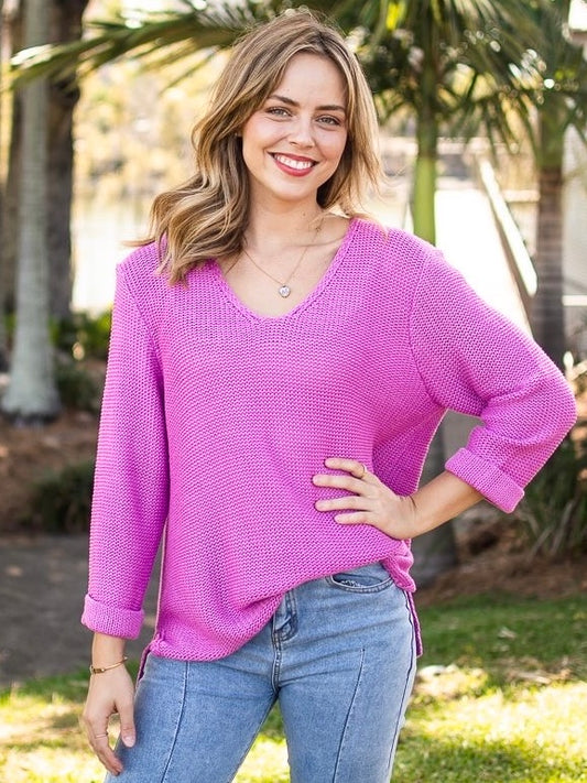 Kerry Knit - Raspberry Pink