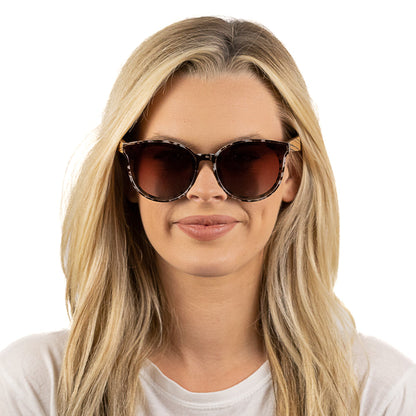 Bella Ivory Tortoise | Black Gradient Lens | Walnut Arms