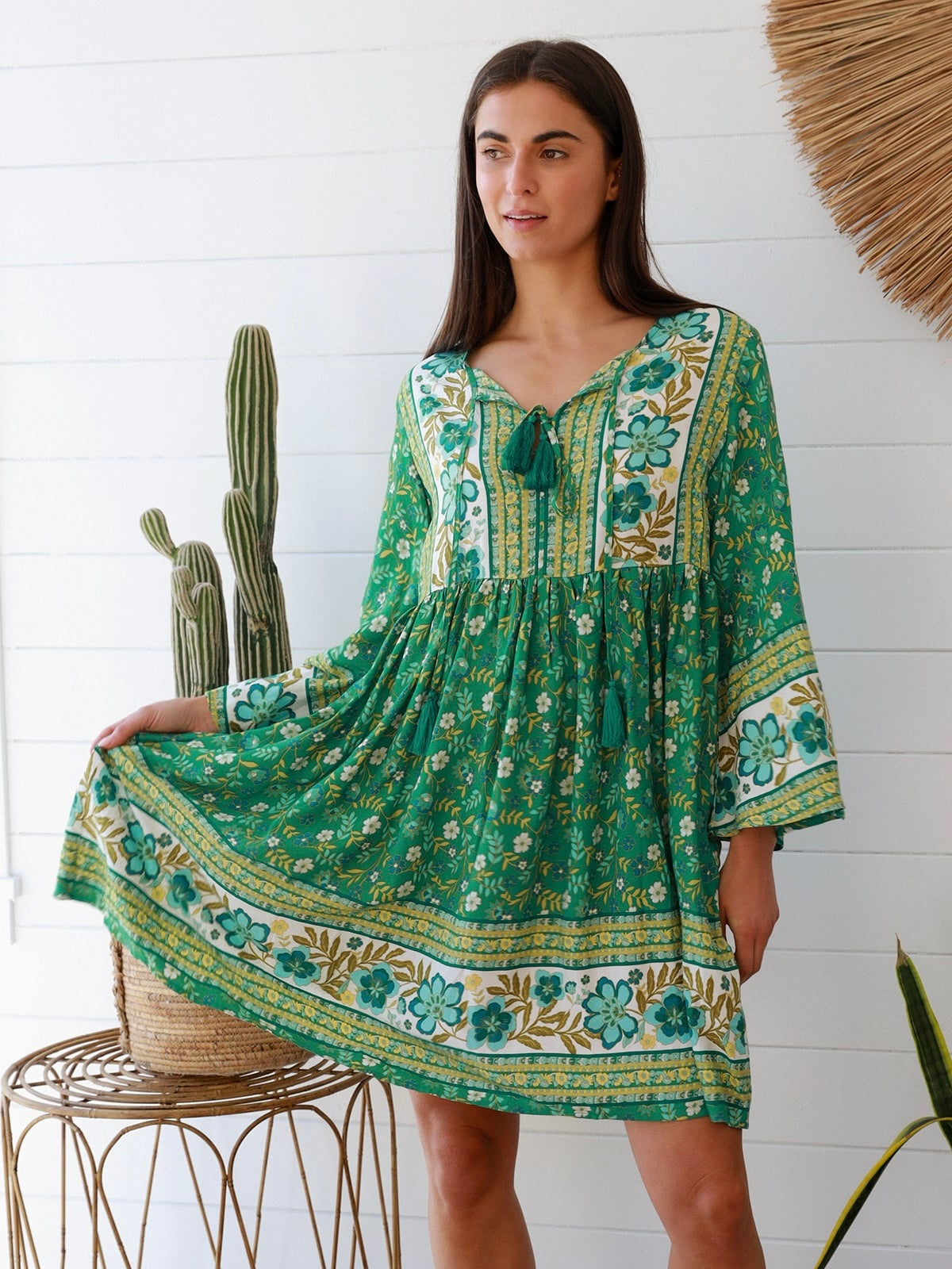 Eleanor 3/4 Sleeve Mini Dress