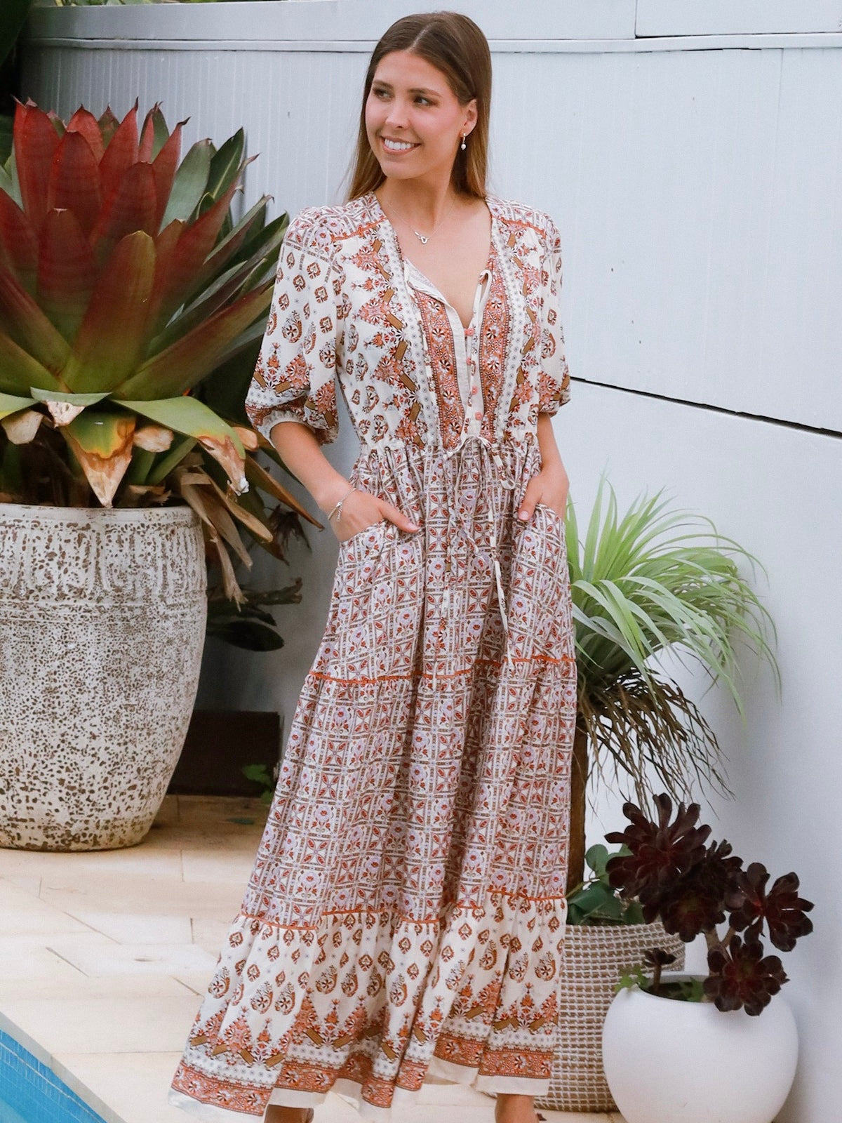 LAST CHANCE - Size 18 Tori Maxi Dress