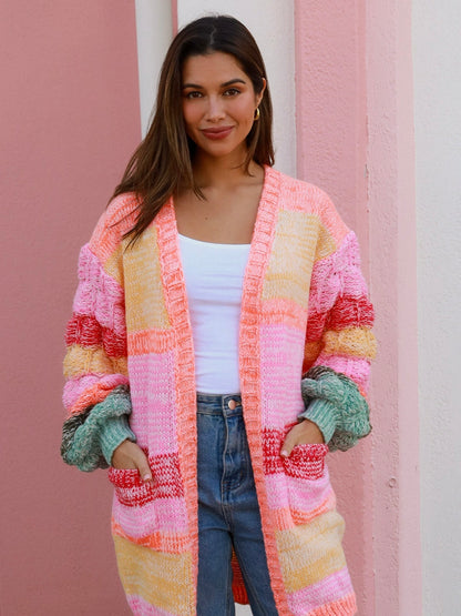 Carla Knit Cardi - Peach