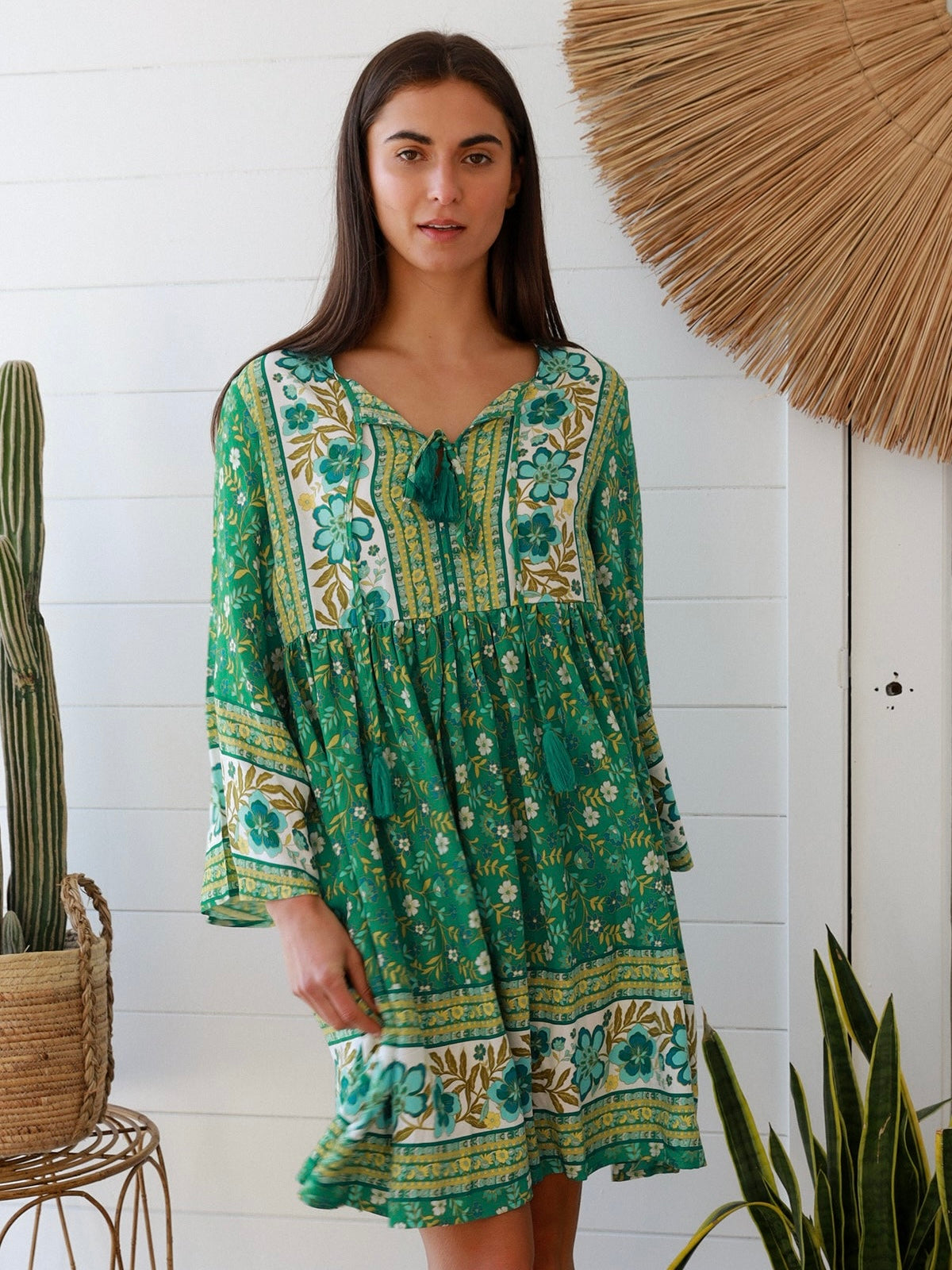 Eleanor 3/4 Sleeve Mini Dress