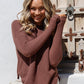 Angie Waffle Knit - Chocolate
