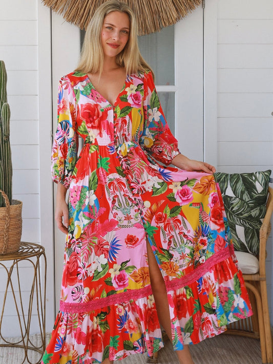LAST CHANCE - Size 16 Helen Maxi Dress