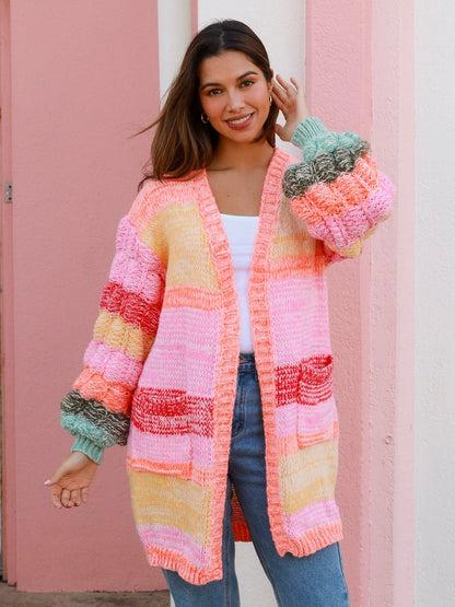 Carla Knit Cardi - Peach