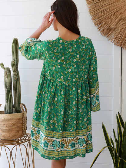 Eleanor 3/4 Sleeve Mini Dress