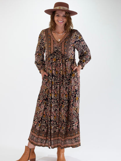 Mila Maxi Dress - Desert Rose