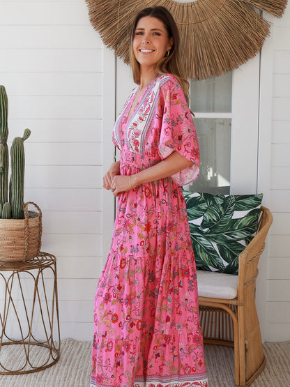Elliana Maxi Dress - Pink