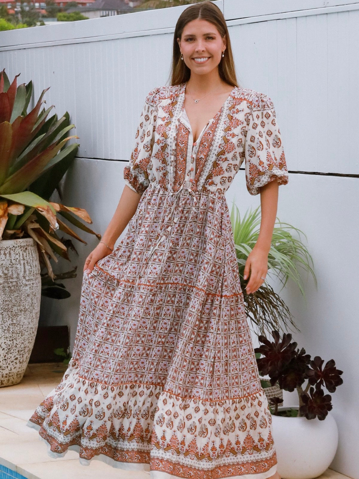 LAST CHANCE - Size 18 Tori Maxi Dress