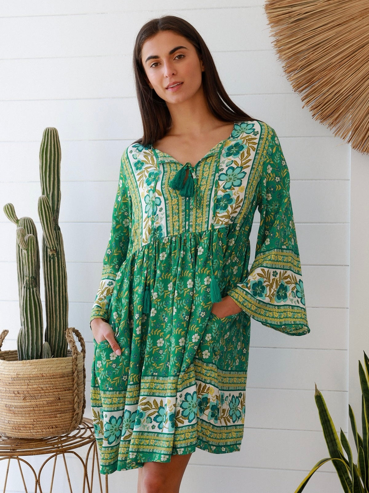 Eleanor 3/4 Sleeve Mini Dress