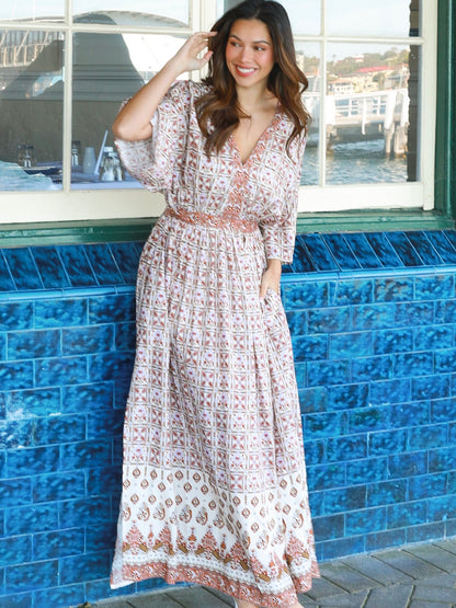 Tori Maxi Dress - Beige