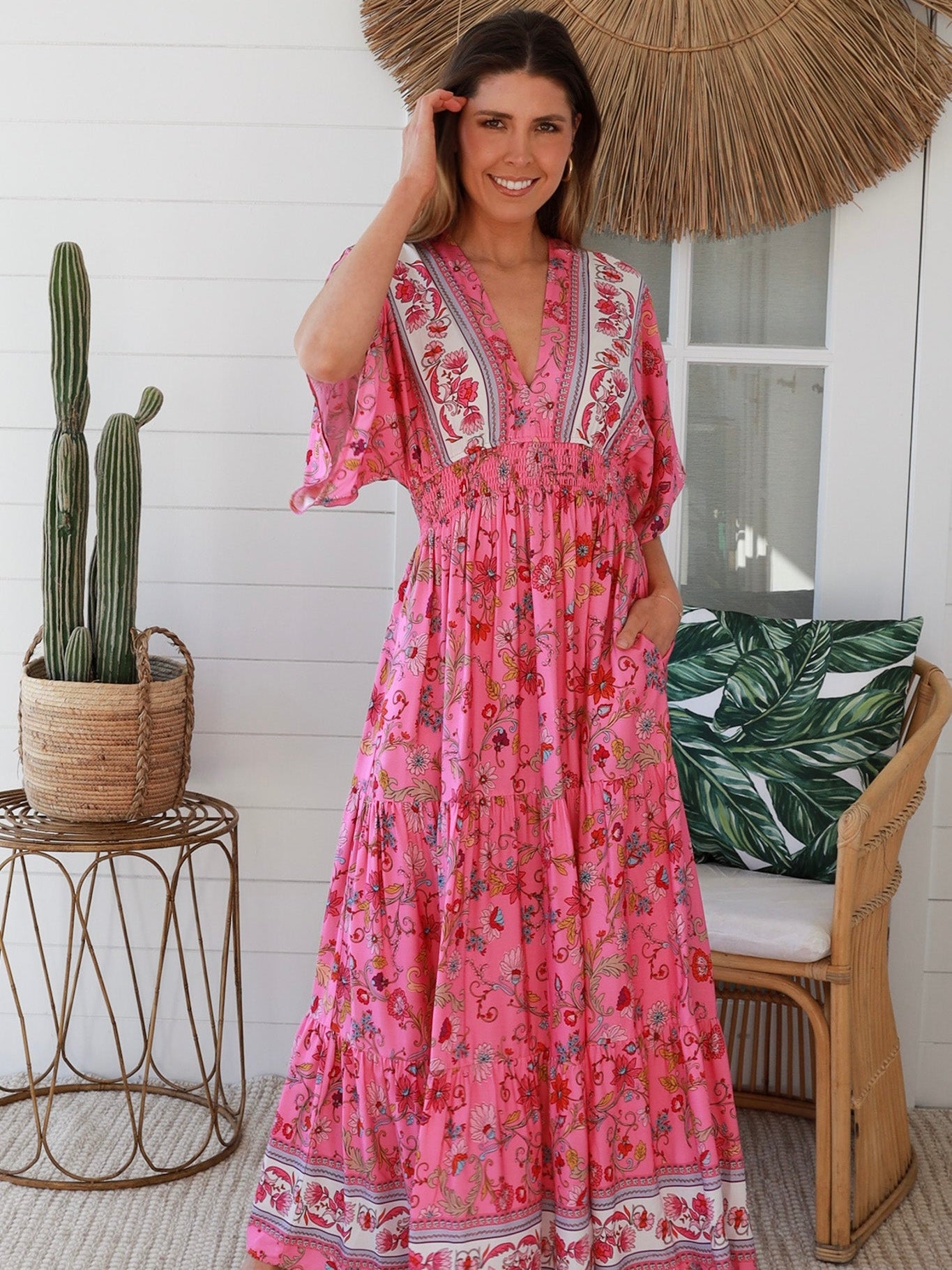 Elliana Maxi Dress - Pink