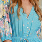 LAST CHANCE - Size 10 Lalita Mini Dress - Sky Blue Floral