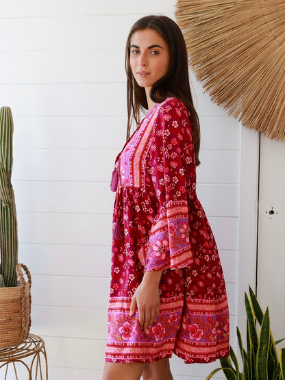 Josephine 3/4 Sleeve Mini Dress