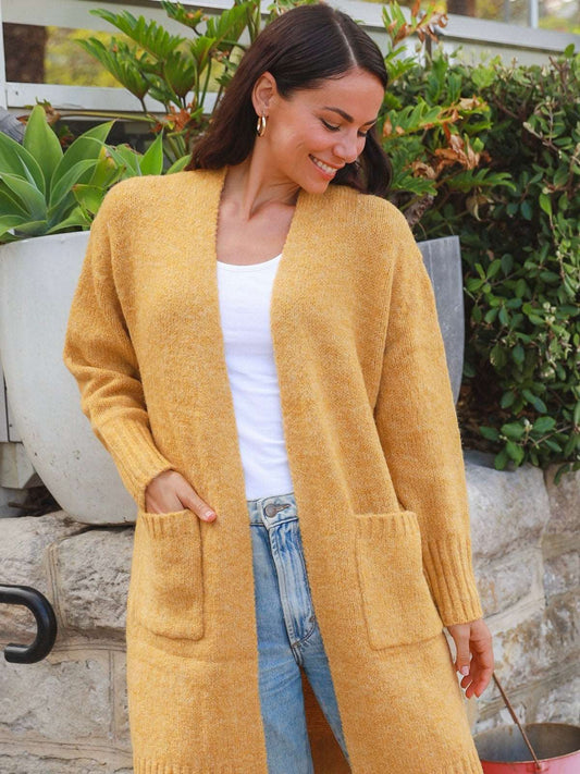 Toni Knit Cardi - Mustard