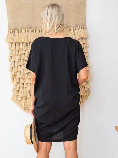 Mini Pocket Dress - Black