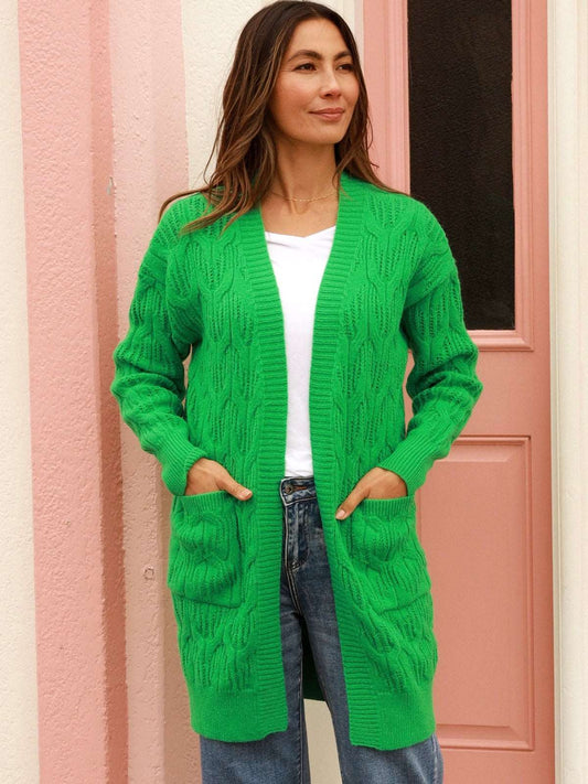 Stacey Knit Cardi - Emerald