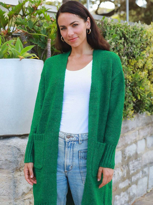 Toni Knit Cardi - Forest Green