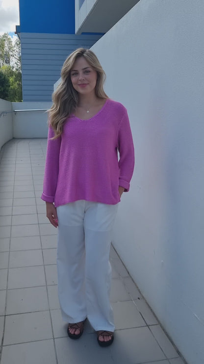 Kerry Knit - Raspberry Pink
