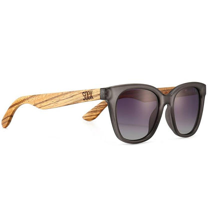 Lila Grace Charcoal Grey | Black Gradient Lens | Walnut Arms
