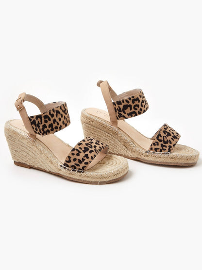 Vikka Wedge - Ivory Leopard